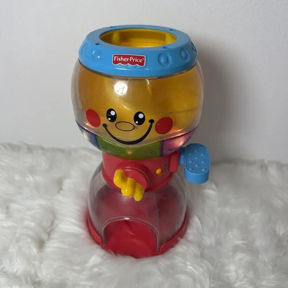 Vtg Fisher Price Roll-a-Round Swirlin’ Surprise Gumball Machine NO Balls WORKS